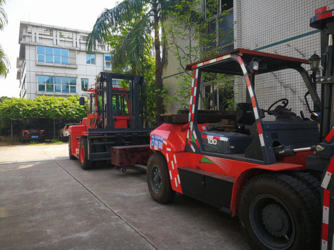 某五金制造商大型沖床搬遷